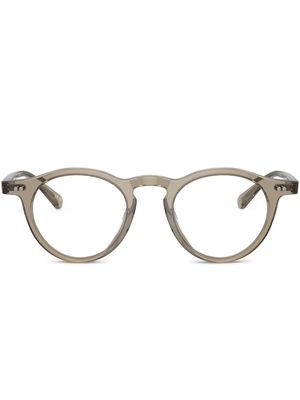 Oliver Peoples transparent club round-frame glasses - Grey