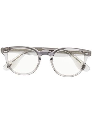 Oliver Peoples transparent-frame design glasses - Grey
