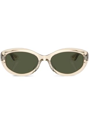 Oliver Peoples transparent round-frame sunglasses - 109452 BUFF