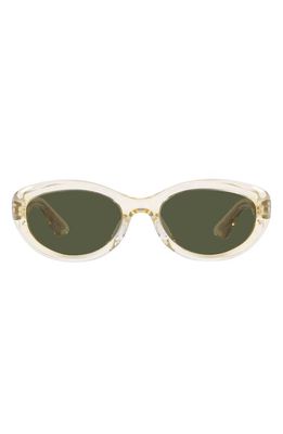 Oliver Peoples x KHAITE 1969C 53mm Oval Sunglasses in Light Beige