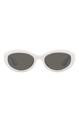 Oliver Peoples x KHAITE 1969C 53mm Oval Sunglasses in Natural White