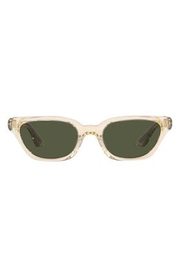 Oliver Peoples x KHAITE 1983C 52mm Irregular Sunglasses in Light Beige