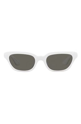 Oliver Peoples x KHAITE 1983C 52mm Irregular Sunglasses in Natural White