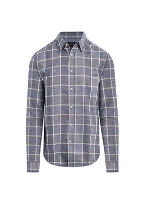 Oliver Plaid Cotton Flannel Button-Up Shirt