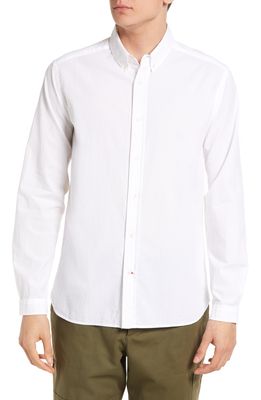 Oliver Spencer Brook Newlyn Organic Cotton Button-Down Shirt in White