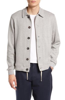 Oliver Spencer Kenmore Regular Fit Organic Cotton Cardigan in Grey