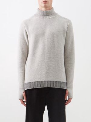Oliver Spencer - Talbot Roll-neck Wool Sweater - Mens - Grey