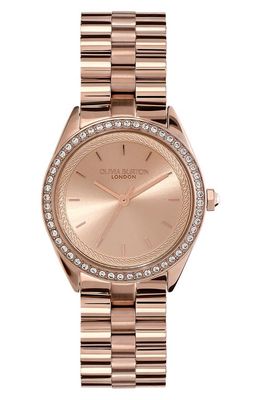 Olivia Burton Bejewelled Bracelet Watch, 34mm in Rose Gold 