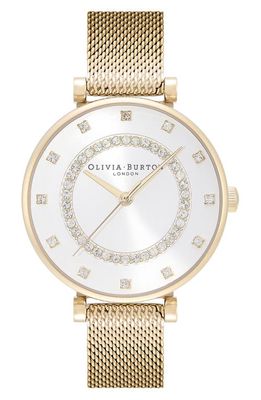 Olivia Burton Belgrave Crystal Mesh Strap Watch