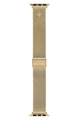 Olivia Burton Celestial Mesh 20mm Apple Watch Watchband in Gold