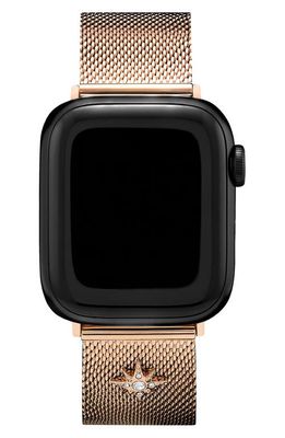 Olivia Burton Celestial Mesh 20mm Apple Watch Watchband in Rose Gold