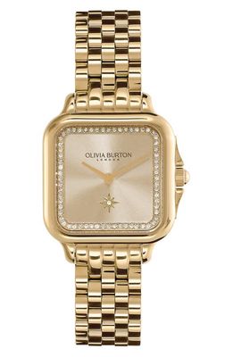 Olivia Burton Grosvenor Bracelet Watch, 28mm in Gold 