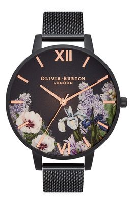 Olivia Burton Secret Garden Mesh Strap Watch