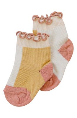 Olivia J Kids' Presley Ankle Socks in Cream