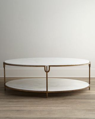 Olivia Marble-Top Coffee Table