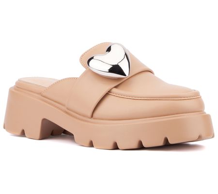 Olivia Miller Women's Heartless Platform Mule