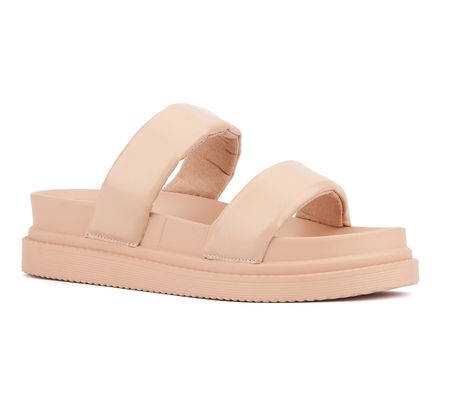 Olivia Miller Women's PTO Platform Slide Sandal