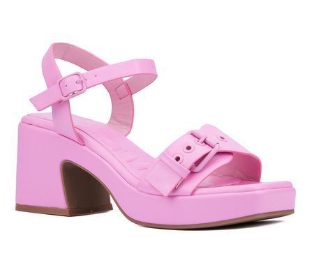Olivia Miller Women's Slay Platform Heel Sandal
