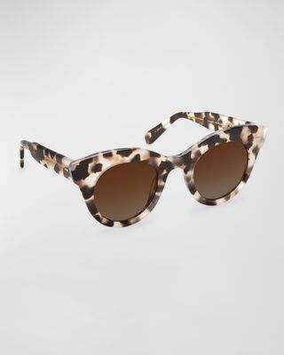 Olivia Patterned Acetate Cat-Eye Sunglasses
