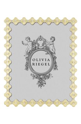 Olivia Riegel Crystal Clover Picture Frame in Gold