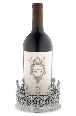 Olivia Riegel Diana Crown Wine Coaster in Silver