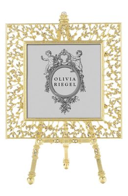 Olivia Riegel Isadora 4 x 4-Inch Frame with Easel in Gold