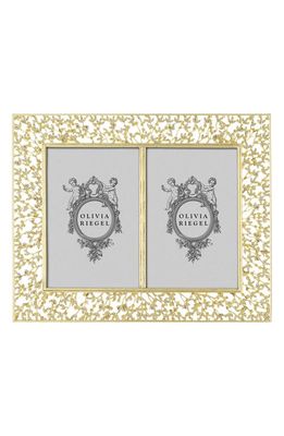 Olivia Riegel Isadora 4 x 6-Inch Double Picture Frame in Gold