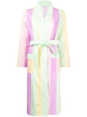 Olivia Rubin candy stripe tie-waist robe jacket - Multicolour