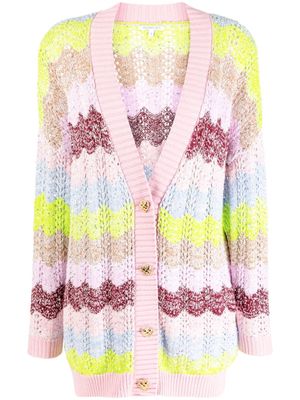 Olivia Rubin Mika chunky-knit cardigan - Multicolour