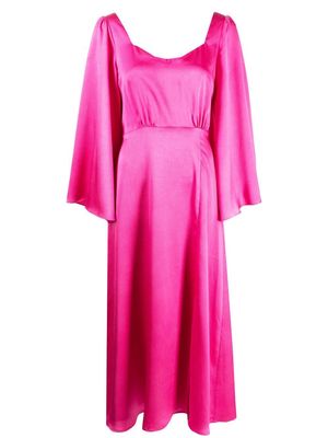 Olivia Rubin Raphaela flare-sleeve dress - Pink