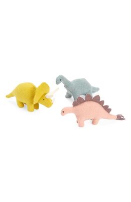 Olli Ella Holdie World Set of 3 Stuffed Animals in Dinosaurs
