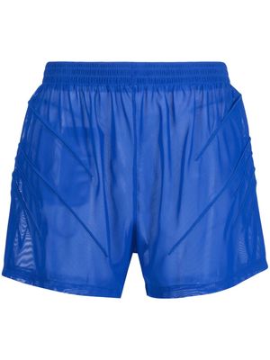 Olly Shinder semi-sheer track shorts - Blue