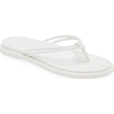 OluKai Aka Flip Flop in White /White 