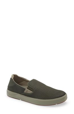 OluKai Lae'ahi Slip-On Sneaker in Nori/Nori