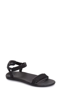 OluKai 'Luana' Sandal in Black Faux Leather