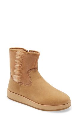 OluKai Paina Hulu Waterproof Genuine Shearling Lined Boot in Tan/Tan