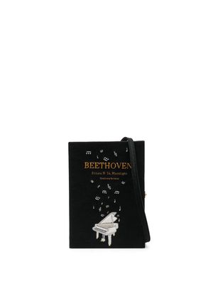 Olympia Le-Tan Beethoven Book clutch bag - Black
