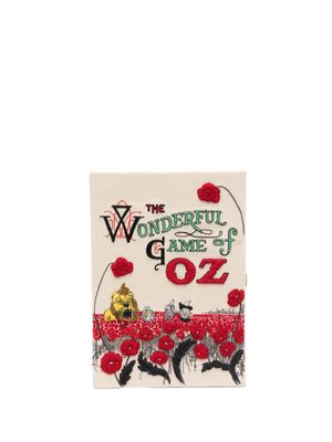 Olympia Le-Tan Wizard of Oz embroidered book clutch - Neutrals