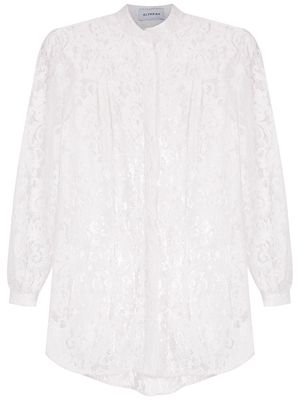 Olympiah Branch lace-print shirt - White