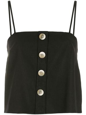 Olympiah buttoned-up sleeveless blouse - Black