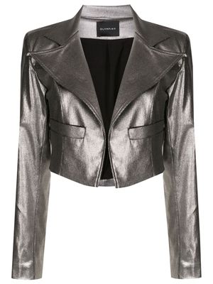 Olympiah cropped metallic blazer