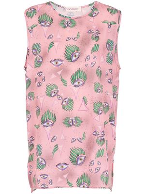 Olympiah eye-print sleeveless blouse - Pink