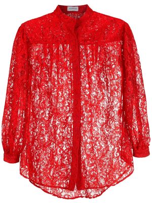 Olympiah floral lace blouse - Red