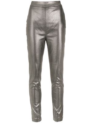 Olympiah metallic-effect high-waisted leggings