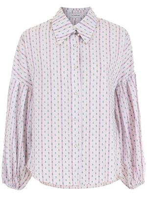 Olympiah patterned button-up shirt - White