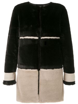 Olympiah Selle two-tone coat - Black