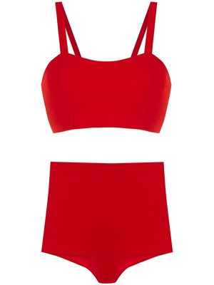 Olympiah square-neck bikini set - Red