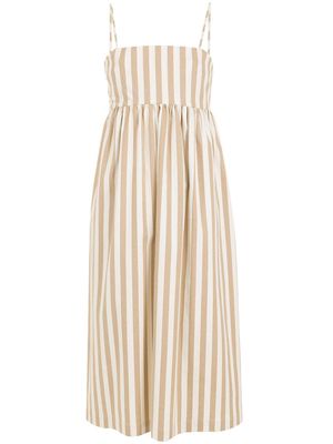 Olympiah stripe-pattern sleeveless dress - Neutrals