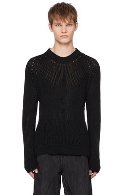 Omar Afridi Black Raglan Sweater