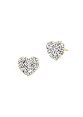 Ombre 18K Yellow Gold & .6 TCW Diamond Stud Earrings